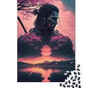 1000 Piece Sakura Warrior Puzzles for Adults Wooden Puzzles Educational Games For Kids 1000pcs (75x50cm)