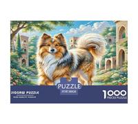 1000 Piece Saluki Jigsaw Puzzles Great Gift for Adults Family Challenging Toys Home Decors Brainteasing Cute Animal Jigsaw Puzzle for Adults 38x26cm/1000pcs