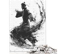 1000 Piece Samurai in Motion Square Puzzles for Adults, Wooden Puzzles Toy Wall Decor 1000pcs (75x50cm)