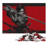 1000 Piece Samurai Strike Square Puzzles for Adults & Wooden Puzzles Educational Game 1000pcs (75x50cm)