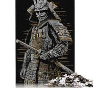 1000 Piece Samurai Warrior in Armor Adult Jigsaw Puzzle Wooden Puzzles for Teenagers Gifts Educational Game Challenge Toy 1000pcs (75x50cm)