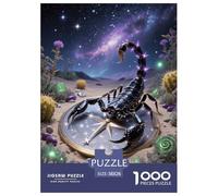 1000 Piece Scorpion Jigsaw Puzzles for Adults Kids Challenge Toy Family Game Decoration Scorpion Compass Jigsaws Unique Gift 38x26cm/1000pcs