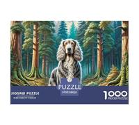 1000 Piece Scottish Deerhound Jigsaw Puzzle Challenge High Difficulty for Adults Home Decoration Educational Game Age 12+ for Adults 38x26cm/1000pcs