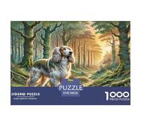 1000 Piece Scottish Deerhound Jigsaw Puzzles for Adults Family Challenge Toys Jigsaw Puzzle Home Decoration for Adults And Kids Age 12 Years Up 38x26cm/1000pcs