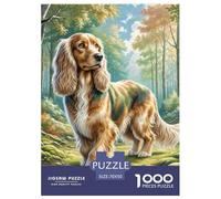 1000 Piece Scottish Deerhound Jigsaw Puzzles Great Gift for Adults Educational Games Home Decors Brainteasing Cute Animal Jigsaw Puzzle for Women Men Adult 70x50cm/1000pcs