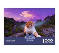 1000 Piece Scottish Fold Jigsaw Puzzle for Adults - Family-Friendly Brain Game, Stone Forest Stream Jigsaws, Home Decoration Gifts 52x38cm/1000pcs