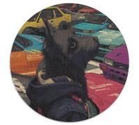 1000 Piece Scottish Terrier Jigsaw Puzzles Great Gift for Adults Challenging Games Home Decors Cute Pet Dog Jigsaw Puzzle for Adults And Kids Age 12 And Up 1000pcs (67.5x67.5cm)