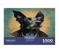 1000 Piece Scottish Terrier Jigsaw Puzzles Great Gift for Adults Fun Challenging Home Decoration Brainteasing Cute Pet Dog Jigsaw Puzzle for Adults 52x38cm/1000pcs