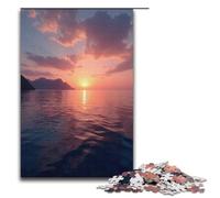1000 Piece Sea Level at Dawn Jigsaw for Kids Wooden Puzzles Home Art Decor 1000 PCS(38x26cm)