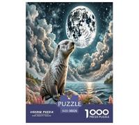1000 Piece Sea Otter Jigsaw Puzzles for Adults Family Challenge Toys Jigsaw Puzzle Home Decoration for Men Women Elders Seniors 38x26cm/1000pcs