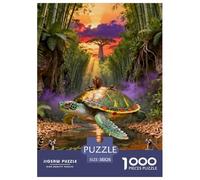 1000 Piece Sea Turtle Jigsaw Puzzle for Adults & Kids - Family Fun, Educational Toys, Bamboo Forest Stream Puzzle, Decoration Gifts 38x26cm/1000pcs
