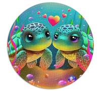 1000 Piece Sea Turtle Jigsaw Puzzles Great Gift for Adults Educational Games Home Decors Brainteasing Marine Animals Jigsaw Puzzle for Women Men Adult 1000pcs (67.5x67.5cm)