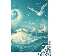1000 Piece Seagull Waves Jigsaw Puzzles for Adults Puzzle Jigsaws for Adults& Teenagers Age 12 Years Up 1000pcs (38x26cm)