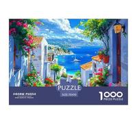 1000 Piece Seaside Scenery Jigsaw Puzzle Challenge High Difficulty for Adults Home Decoration Educational Game Age 12+ for Adults 70x50cm/1000pcs