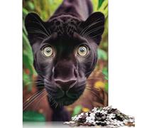 1000 Piece Selfie of A Young Panther Jigsaw Square Puzzle for Adults & Wooden Puzzles Educational Game Challenge Toy 1000pcs (75x50cm)