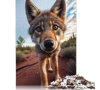 1000 Piece Selfie of A Young Wolf Puzzles for Adults Paper Puzzles Educational Games For Kids 38x26cm/1000pcs