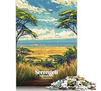 1000 Piece Serengeti National Park, Tanzania Art Adult Puzzles Wooden Puzzles Educational Stress Relief Toy Puzzle 1000pcs (75x50cm)