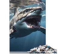 1000 Piece Shark Underwater Jigsaw Puzzles for Adults Wooden Puzzle for Adults And Teenager Educational Puzzle 1000pcs (75x50cm)