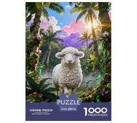 1000 Piece Sheep Jigsaw Puzzle for Adults - Cooperative Play & Educational Activity, Jungle Secret Realm Puzzle, Decoration Unique Gift 52x38cm/1000pcs