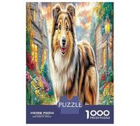 1000 Piece Sheltie Dog Jigsaw Puzzle Great Gift Home Decoration Lovely Pet Puzzles Challenging Games for Men And Women 38x26cm/1000pcs