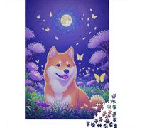 1000 Piece Shiba Inu Is Lying in The Grass Jigsaw Puzzles for Adults & Kids, Family Fun, Family-Friendly Brain Teaser Jigsaw Unique Gift 1000pcs (75x50cm)
