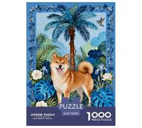 1000 Piece Shiba Inu Jigsaw Puzzle for Adults Kids - Family Fun, Educational Toys, Palm Secret Realm Puzzles, Home Decoration Gifts 70x50cm/1000pcs