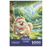 1000 Piece Shih Tzu Game Puzzle for Adults Gifts Fun Challenging Home Decoration Brainteasing Dog Jigsaw Puzzle for Women Men Adult 38x26cm/1000pcs