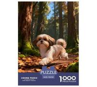 1000 Piece Shih Tzu Jigsaw Puzzle for Adults & Kids - Family-Friendly Brain Teaser, Woods Jigsaws, Decoration Gifts 70x50cm/1000pcs