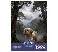 1000 Piece Shih Tzu Jigsaw Puzzle for Adults & Kids - Family Fun, Family Happy Game, Woods Puzzle, Decoration Gifts 52x38cm/1000pcs