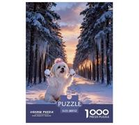 1000 Piece Shih Tzu Jigsaw Puzzles for Adults - Family Fun, Educational Games, Snowball Woods Puzzles, Decoration Gifts 52x38cm/1000pcs