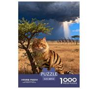 1000 Piece Siberian Forest Cat Jigsaw Puzzle for Adults & Kids - Family Fun, Family Happy Game, Prairie Puzzles, Home Decoration Gifts 52x38cm/1000pcs