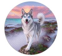 1000 Piece Siberian Husky Jigsaw Puzzle for Adults & Kids - Family Game Night & Educational Fun, Coral Reef Puzzles, Home Decoration Birthday Gifts 1000pcs (67.5x67.5cm)