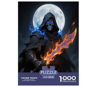1000 Piece Skeleton Jigsaw Puzzles for Adults Kids Challenge Toy Family-Friendly Brain Teaser Decoration Skeleton Warrior Jigsaws Birthday Gifts 38x26cm/1000pcs