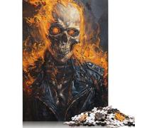 1000 Piece Skeletons with Fire Jigsaw Puzzles for Adults Paper Puzzle Jigsaws for Adults 1000pcs (75x50cm)