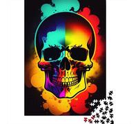 1000 Piece Skull13 Jigsaw Puzzle for Adult Teenagers Wood Jigsaw Puzzles Educational Game Challenge Toy Birthday Gifts 1000pcs (75x50cm)