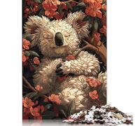 1000 Piece Sleeping Koala in Bloom Puzzles for Adults Wooden Puzzles Educational Game for Children As A 1000pcs (75x50cm)