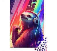 1000 Piece Sloth Animal Adult Puzzles Wooden Puzzle for Adults Educational Game Challenge Toy 1000pcs (38x26cm)