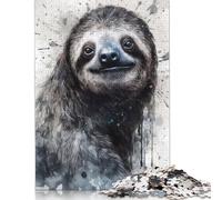 1000 Piece 'Sloth Natures Relaxer Jigsaw Puzzles, for Adults & Wooden Puzzles Educational Games For Kids 1000pcs (75x50cm)