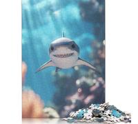 1000 Piece Smiling Baby Shark Underwater Adult Puzzles Wooden Puzzles Educational Stress Relief Toy Puzzle 1000pcs (75x50cm)