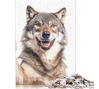 1000 Piece Smiling Wolf Selfie Jigsaw Puzzle for Adult Teenagers Jigsaw Puzzle For Family Fun & Game Night 1000pcs (75x50cm)