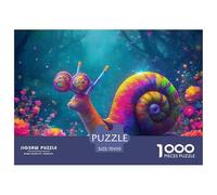 1000 Piece Snail Jigsaw Puzzle Snail Challenge High Difficulty for Adults Home Decoration Educational Game Age 12+ for Adults 70x50cm/1000pcs