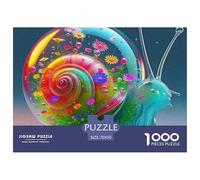1000 Piece Snail Jigsaw Puzzle Snail Challenge High Difficulty for Adults Home Decoration Educational Games Age 12+ for Adults 70x50cm/1000pcs