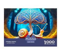 1000 Piece Snail Jigsaw Puzzle Snail Challenge High Difficulty for Adults Home Decorations Educational Game Age 12+ for Adults 70x50cm/1000pcs