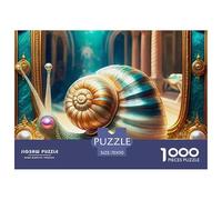 1000 Piece Snail Jigsaw Puzzle Snail Challenge High Difficulty for Adults Home Decorations Educational Game Age 12+ for Adults 70x50cm/1000pcs
