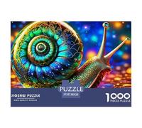 1000 Piece Snail Jigsaw Puzzle Snail Fun, Challenging for Adults Home Decorations Educational Games Age 12+ for Adults 38x26cm/1000pcs
