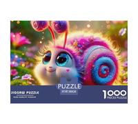 1000 Piece Snail Jigsaw Puzzles Snail Challenge High Difficulty for Adults Home Decoration Educational Games Age 12+ for Adults 38x26cm/1000pcs