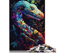 1000 Piece Snake Square Jigsaw Puzzles for Adults, Wooden Puzzles Learning Educational Toy 1000pcs (75x50cm)