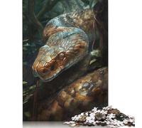 1000 Piece Snakes Charm Jigsaw Puzzles, for Adults & Wooden Puzzles Educational Games For Kids 1000pcs (75x50cm)