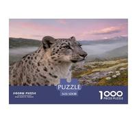 1000 Piece Snow Leopard Jigsaw Puzzle for Adults - A Mindful Challenge, Family Game, Moss Jigsaws, Home Decoration Gifts 52x38cm/1000pcs