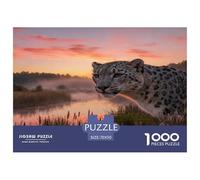 1000 Piece Snow Leopard Jigsaw Puzzle for Adults - A Mindful Challenge, Family Game, Wetland Jigsaws, Decoration Gifts 70x50cm/1000pcs